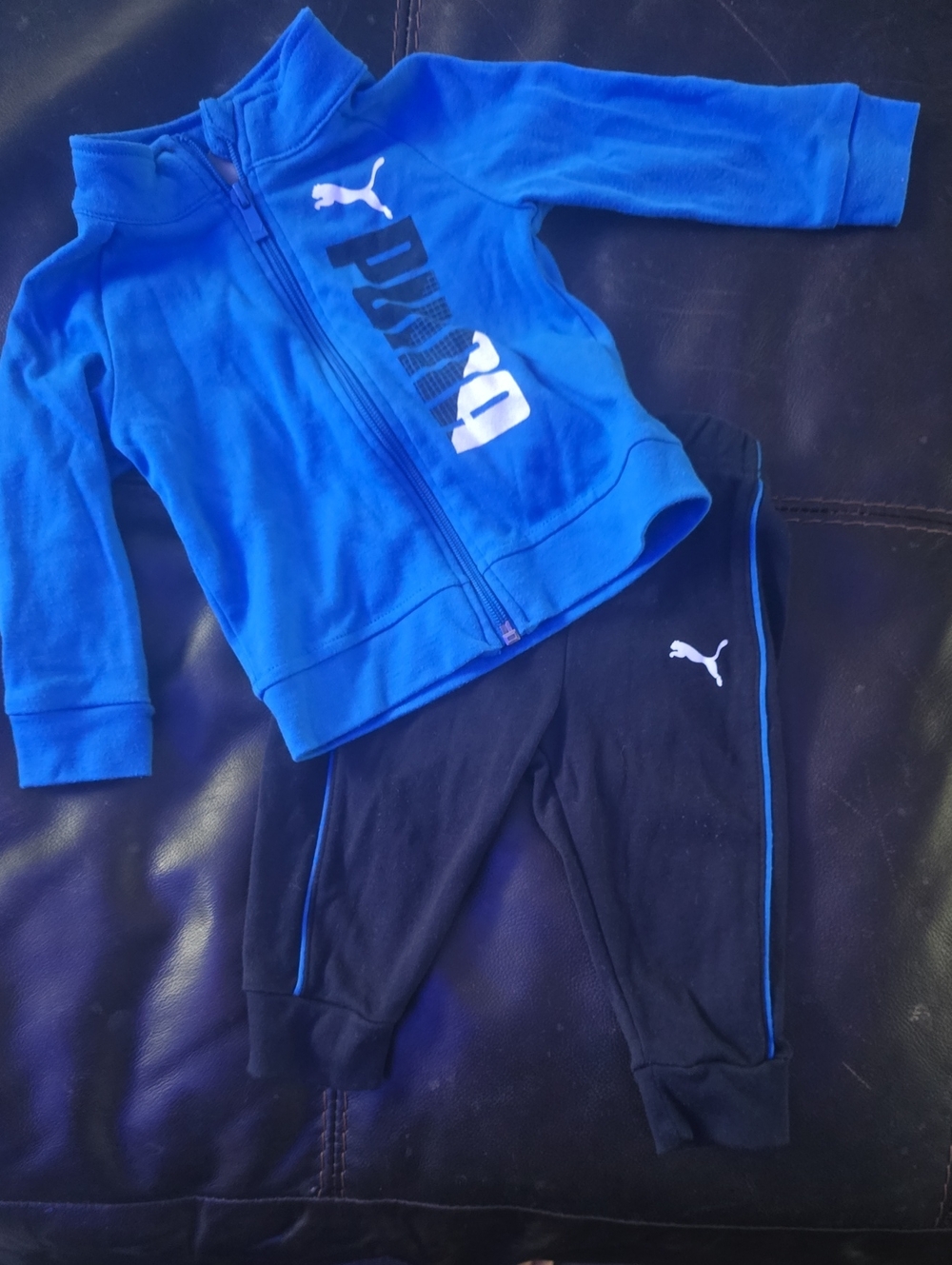 Puma Royal Blue Track Jacket with Black Joggers